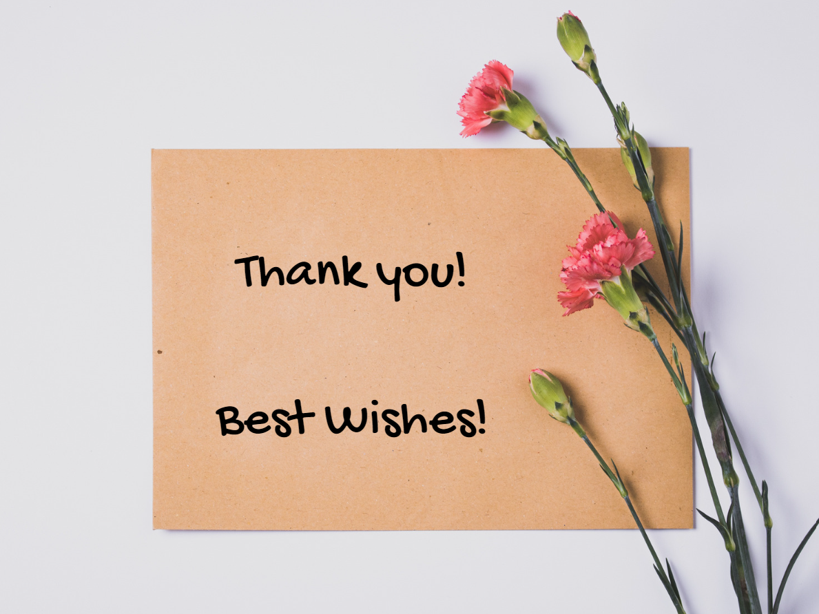 Thank You Best Wishes
